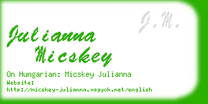 julianna micskey business card